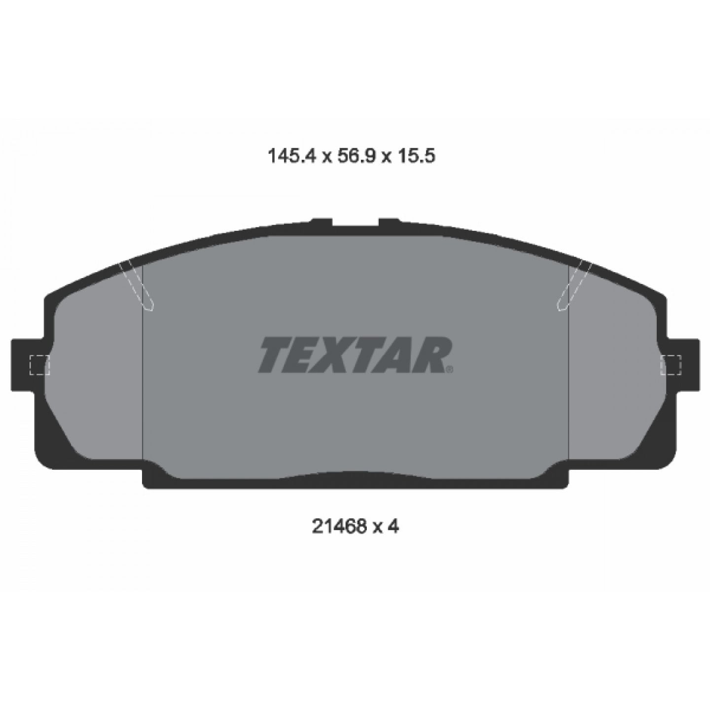 Bremseklodser TEXTAR 2146801