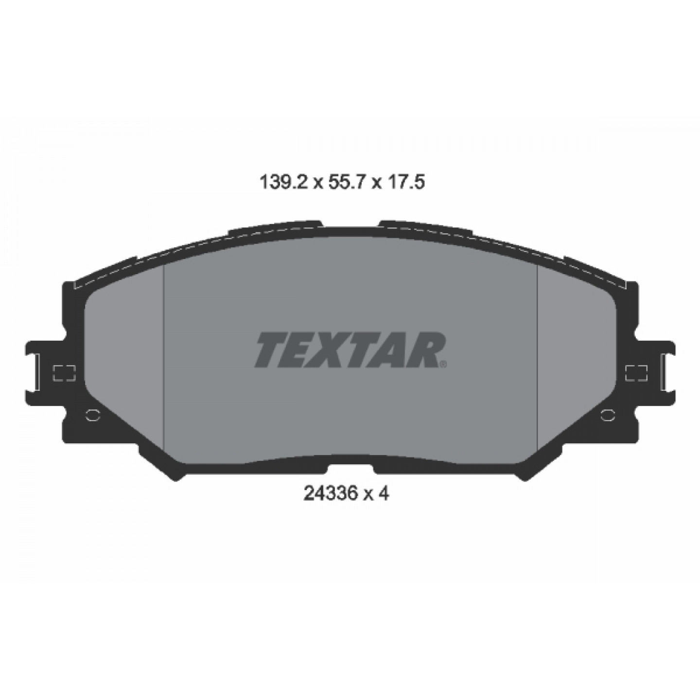 Bremseklodser TEXTAR 2433601