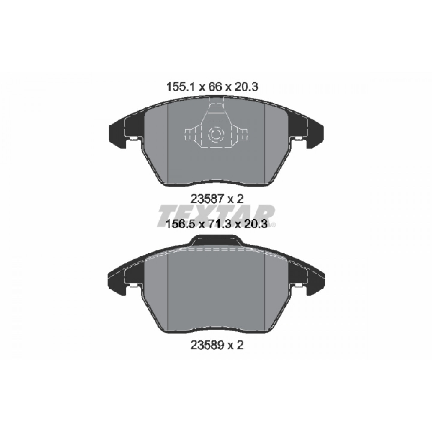 Bremseklodser TEXTAR 2358704