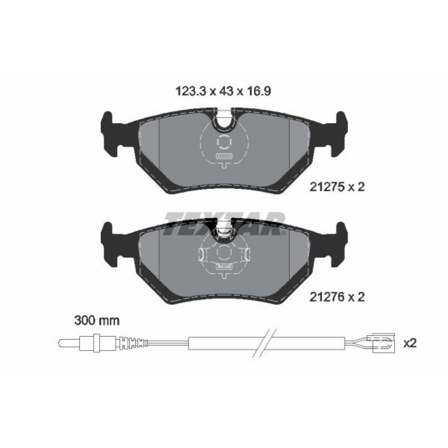 Kit pastiglie freno, Freno a disco TEXTAR 2127501