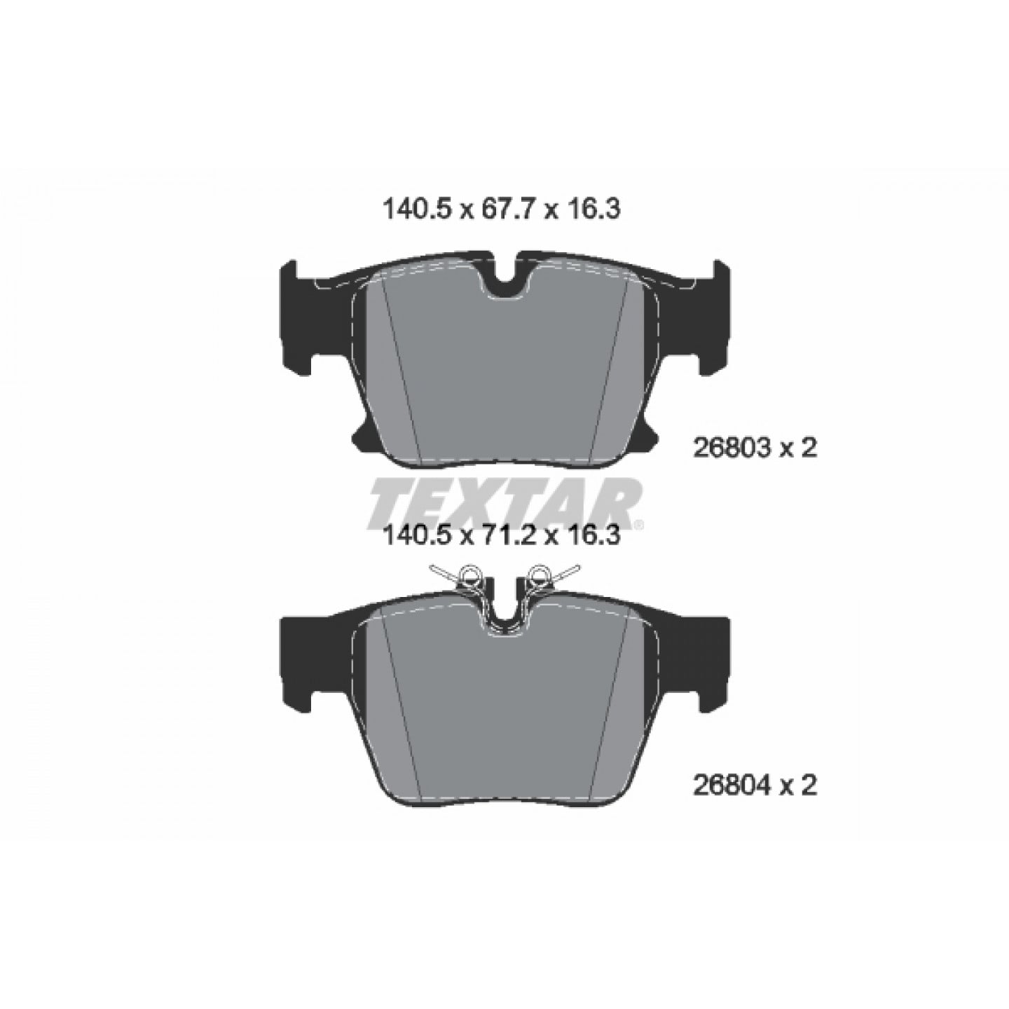 Bremseklodser TEXTAR 2680301