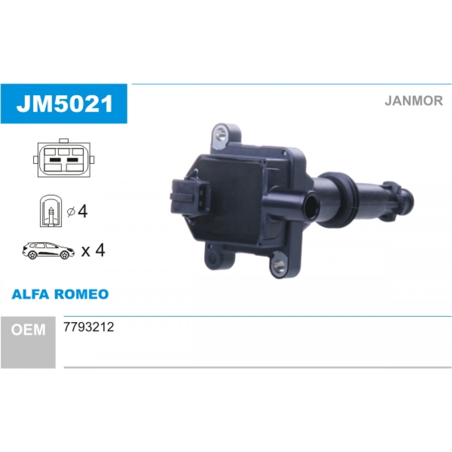 Tændspole JANMOR JM5021