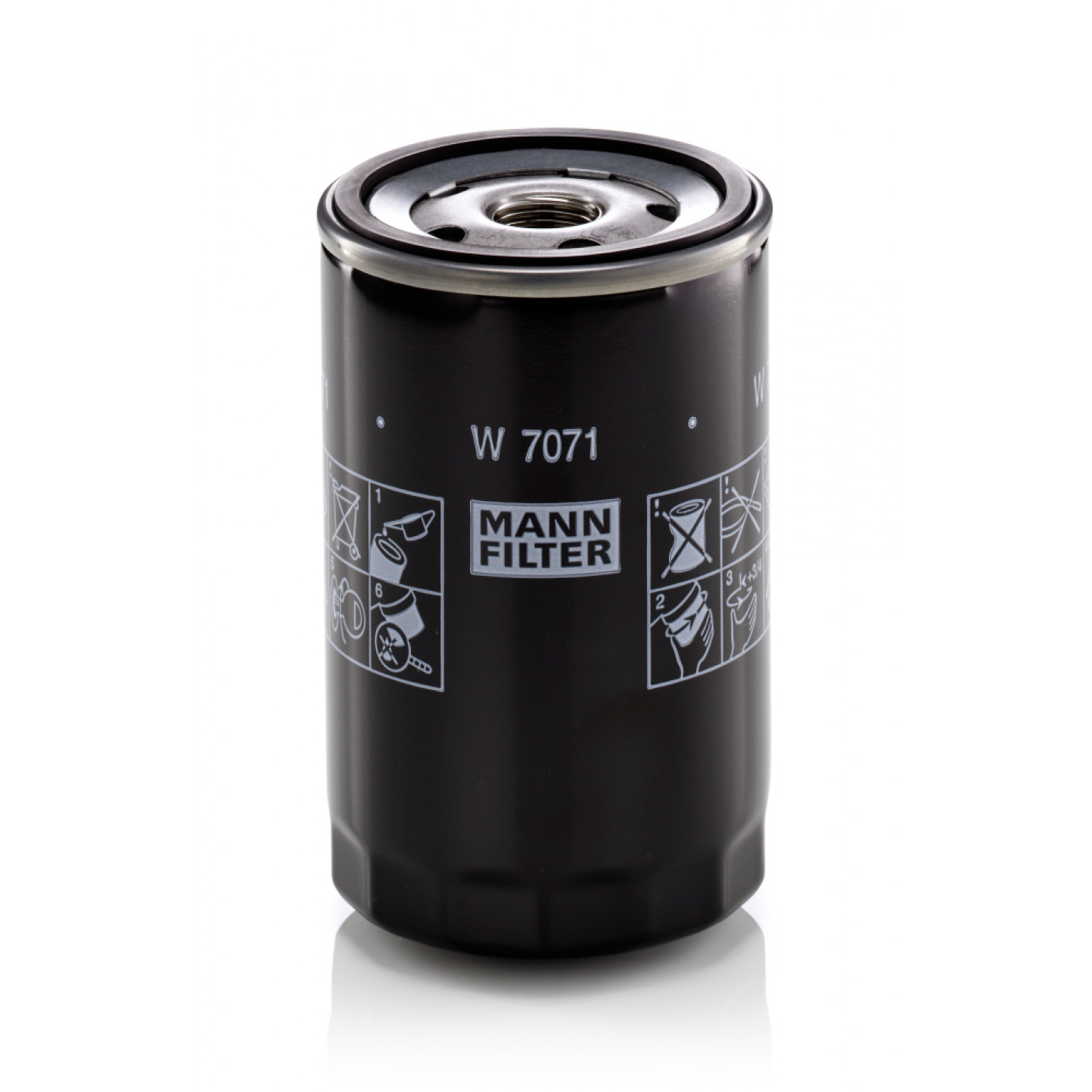 Filtr oleju, przekładnia (oś E) MANN-FILTER W 7071