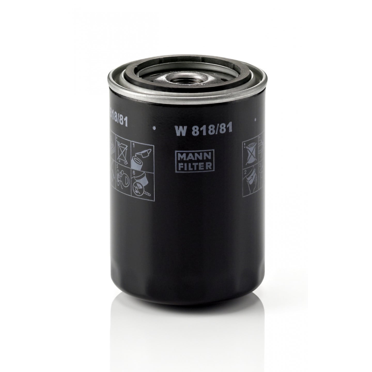 MANN-FILTER W 811/81 Filtro Olio Per Applicazioni Off-Highway - Qualità Originale OE, Protezione Motore, Lunga Durata