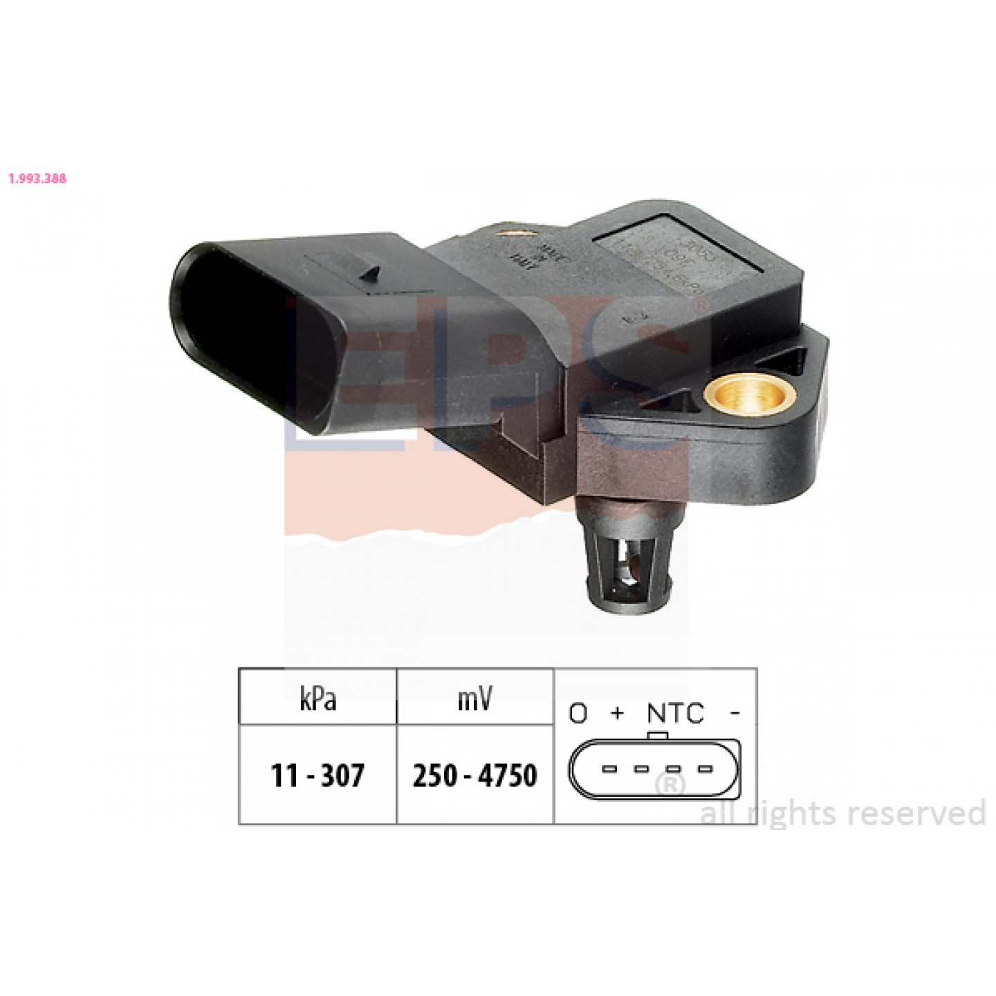 Sensor, vuldruk EPS 1.993.388