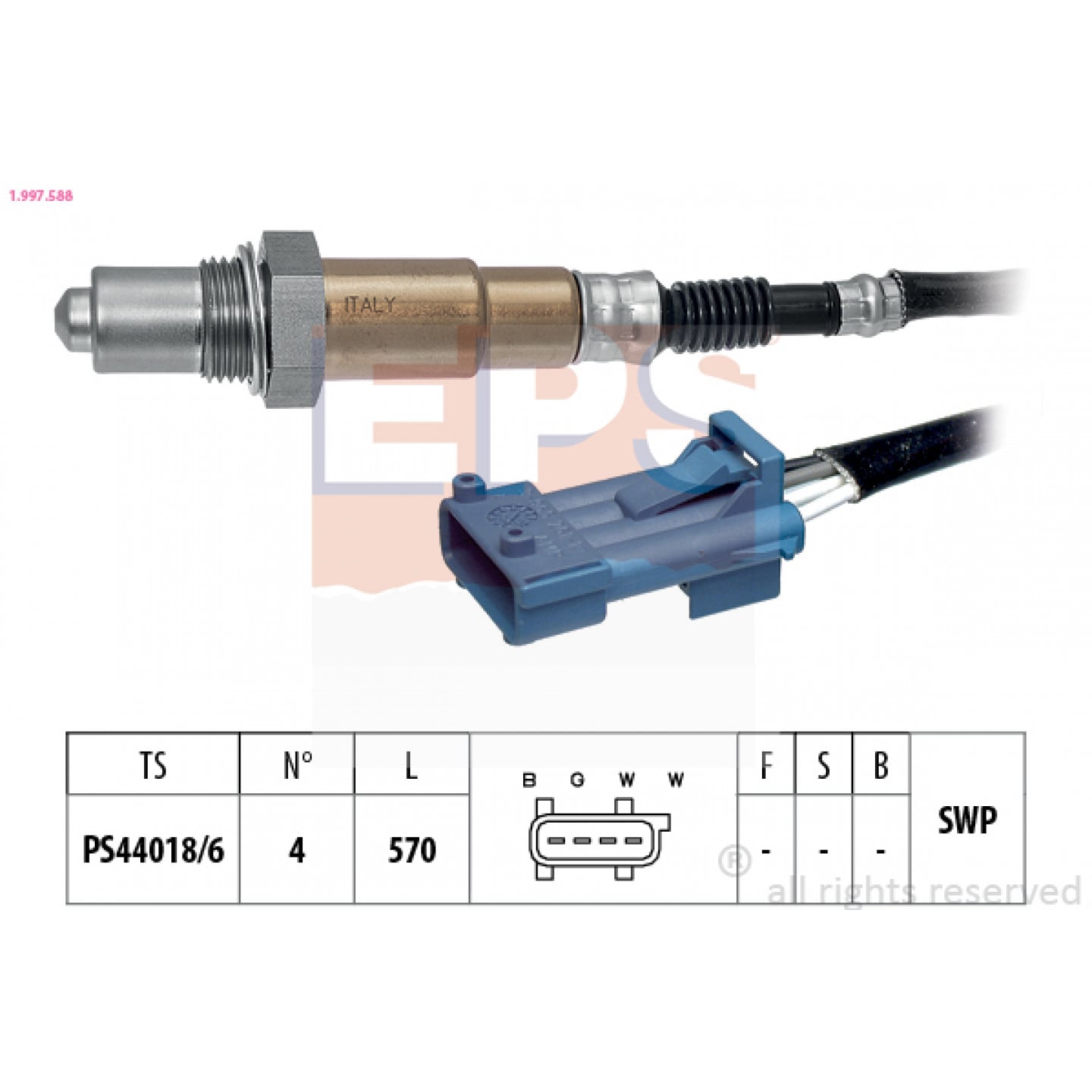 Sonda lambda EPS 1.997.588