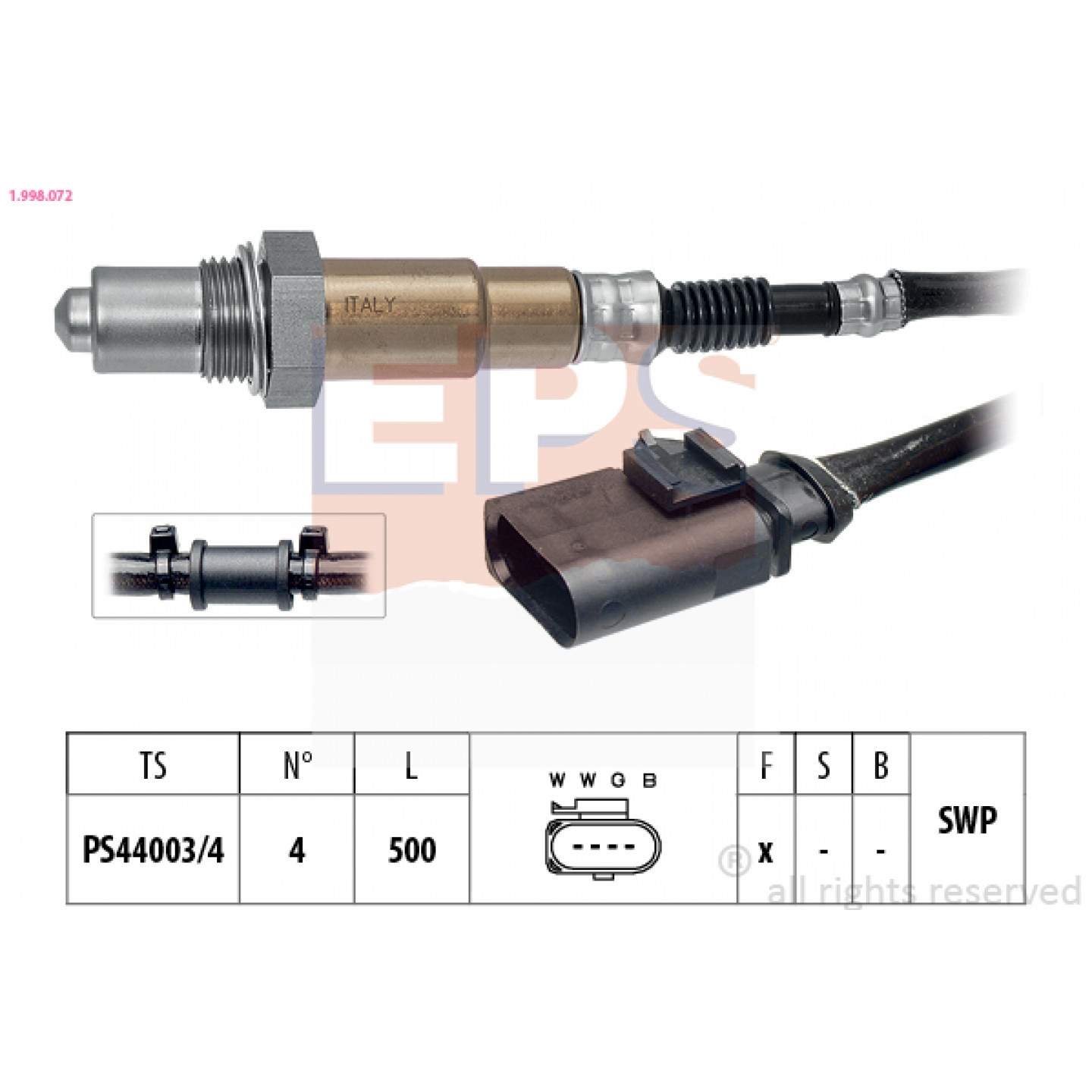 Sonda lambda EPS 1.998.072