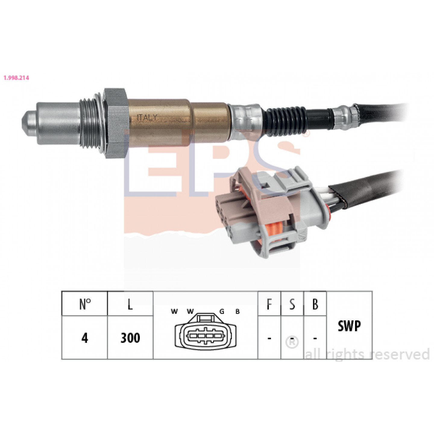 Sonda lambda EPS 1.998.214