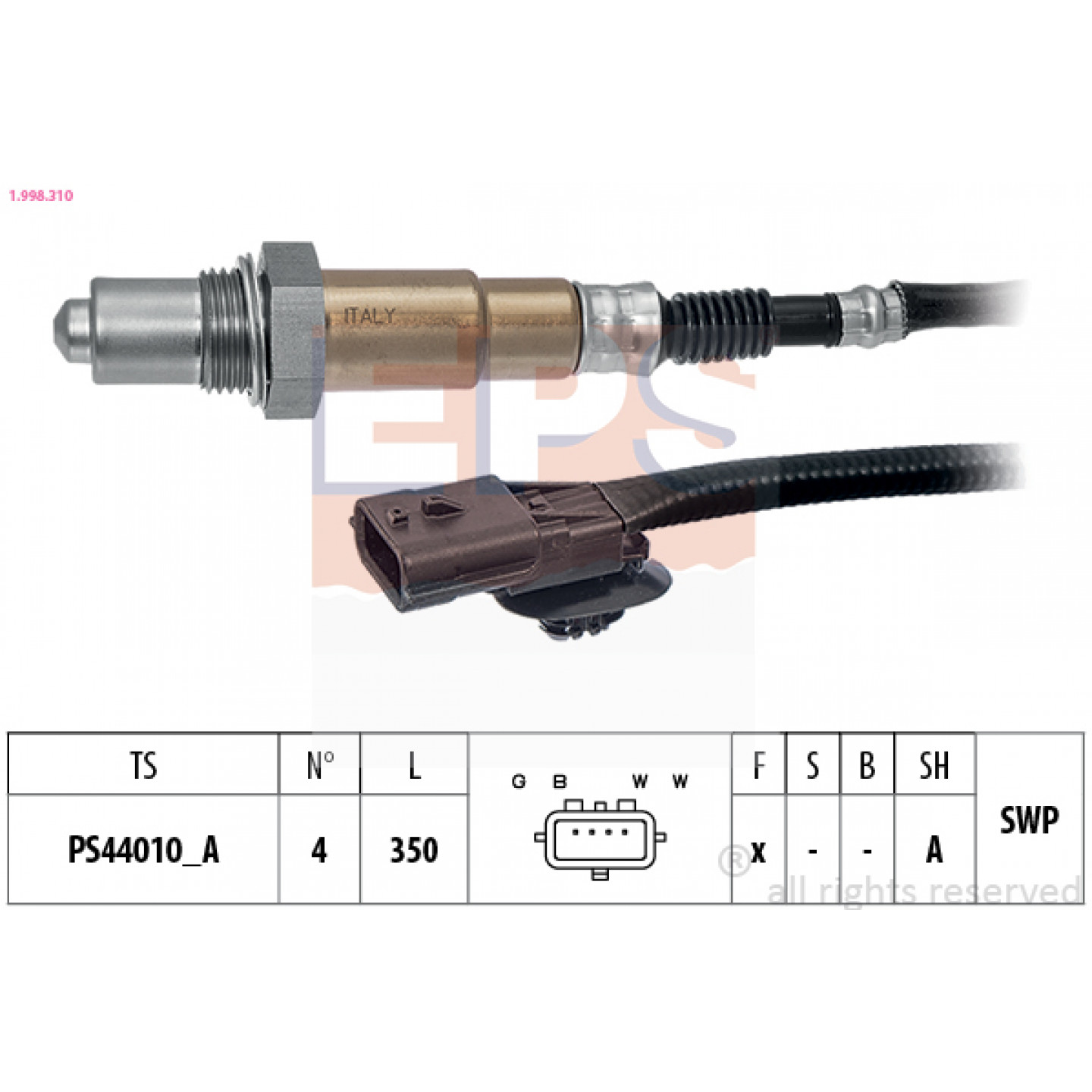 Sonda lambda EPS 1.998.310