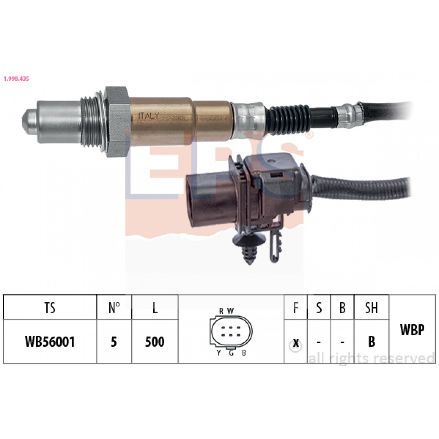 Sonda lambda EPS 1.998.435
