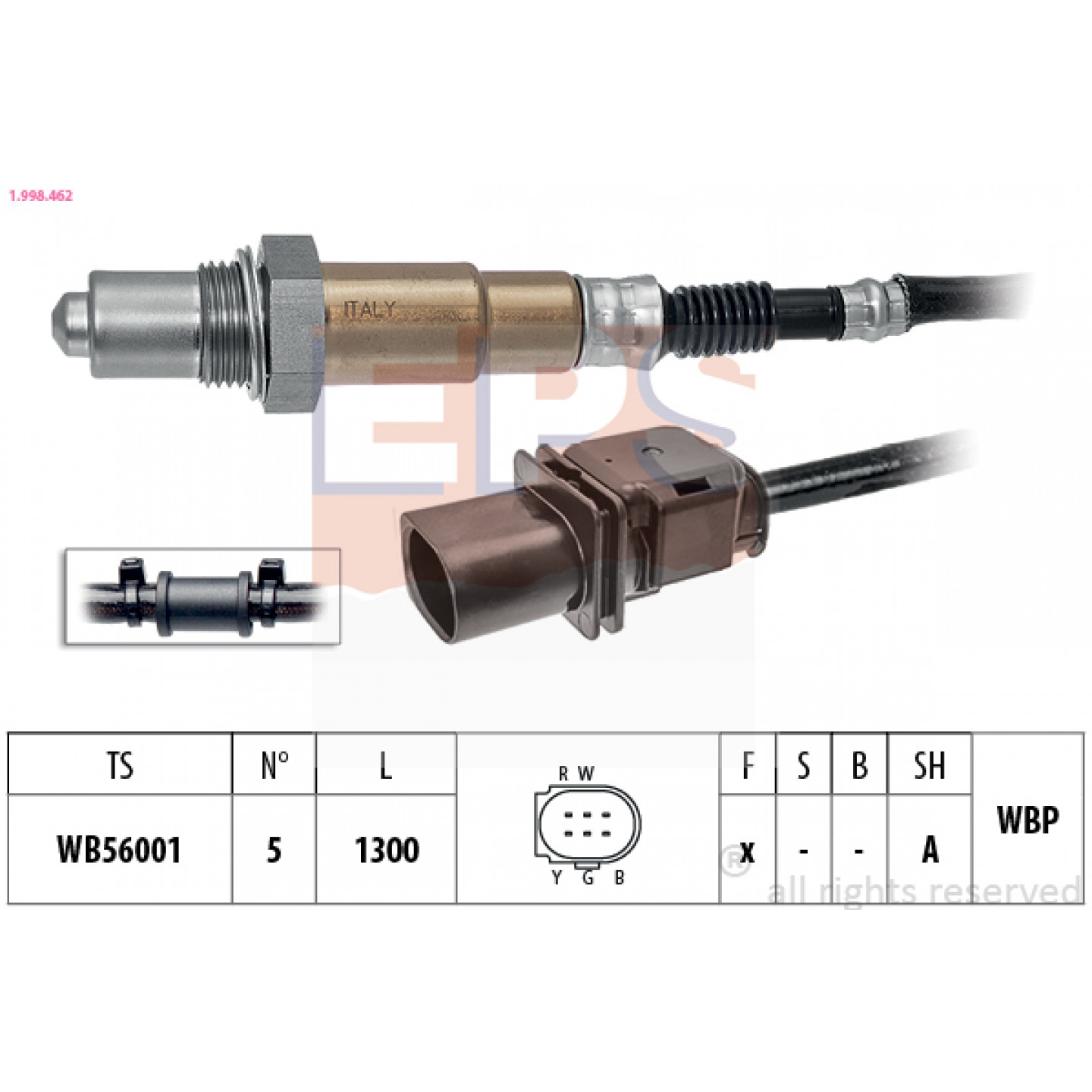 Sonde lambda EPS 1.998.462