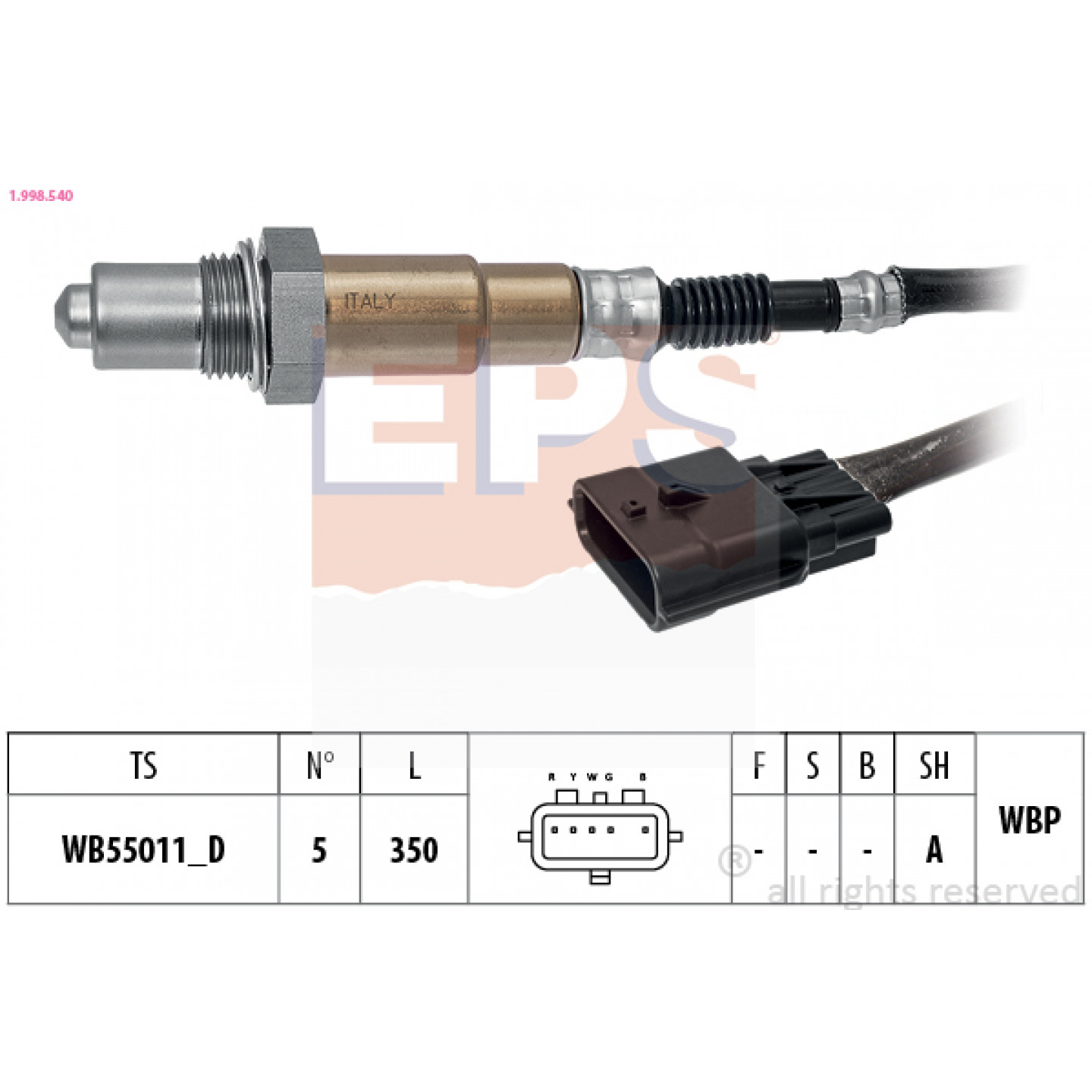 Sonda lambda EPS 1.998.540