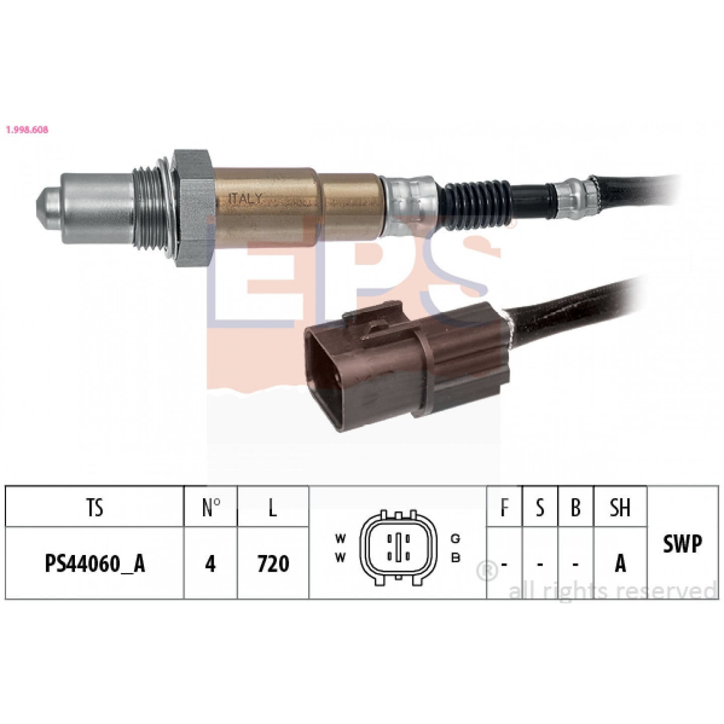Sonda lambda EPS 1.998.608