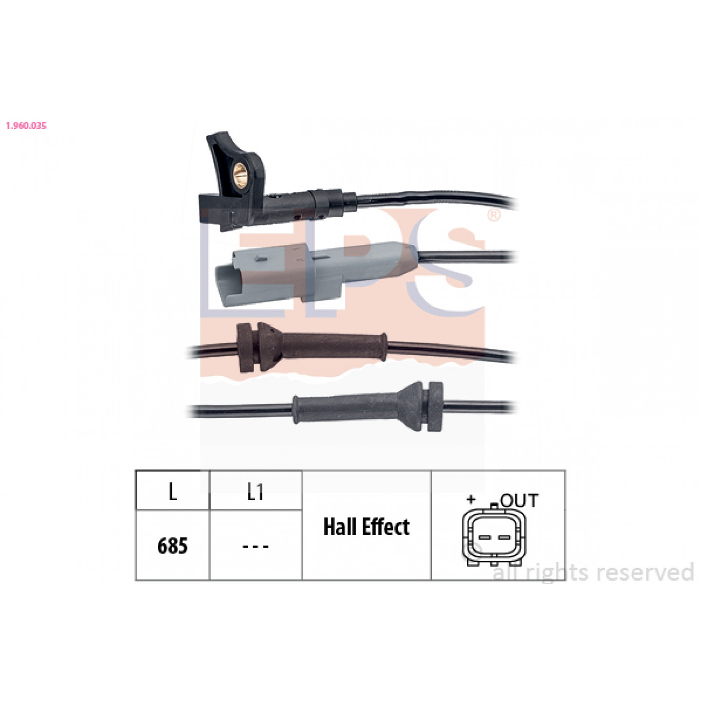 ABS Sensor EPS 1.960.035