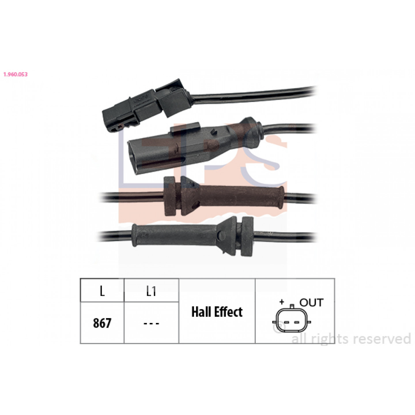 ABS Sensor EPS 1.960.053