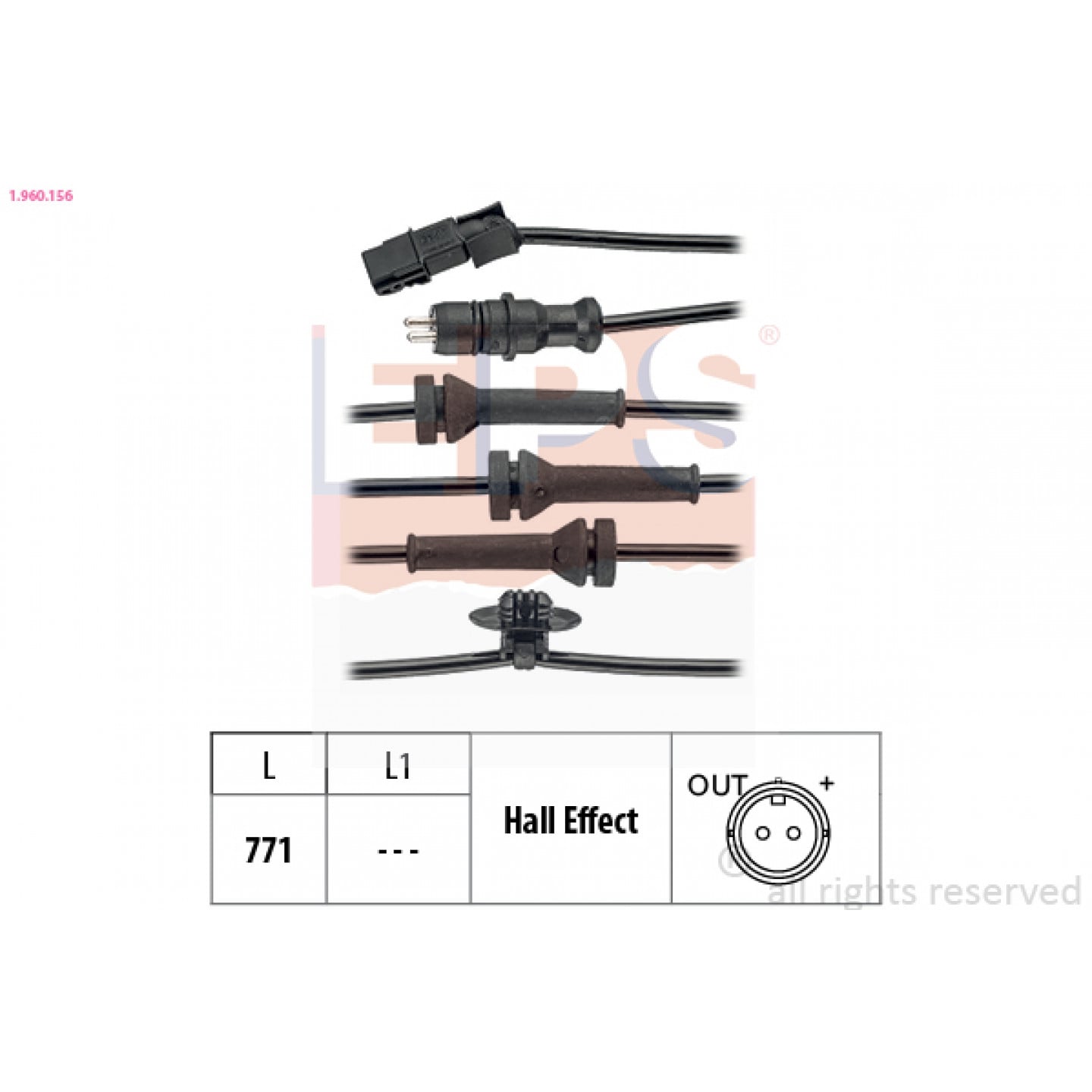 ABS Sensor EPS 1.960.156