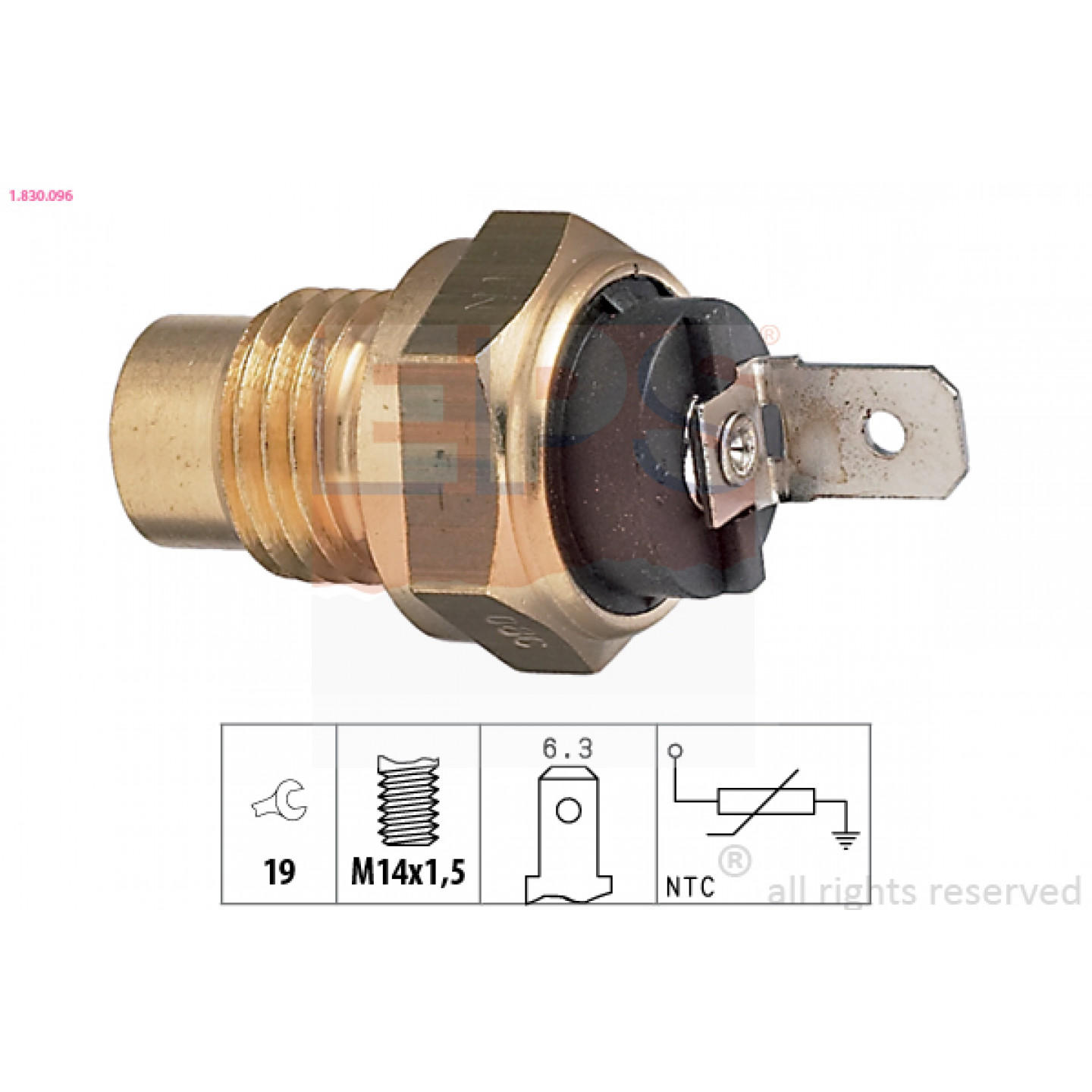 Sensor, olietemp. EPS 1.830.096