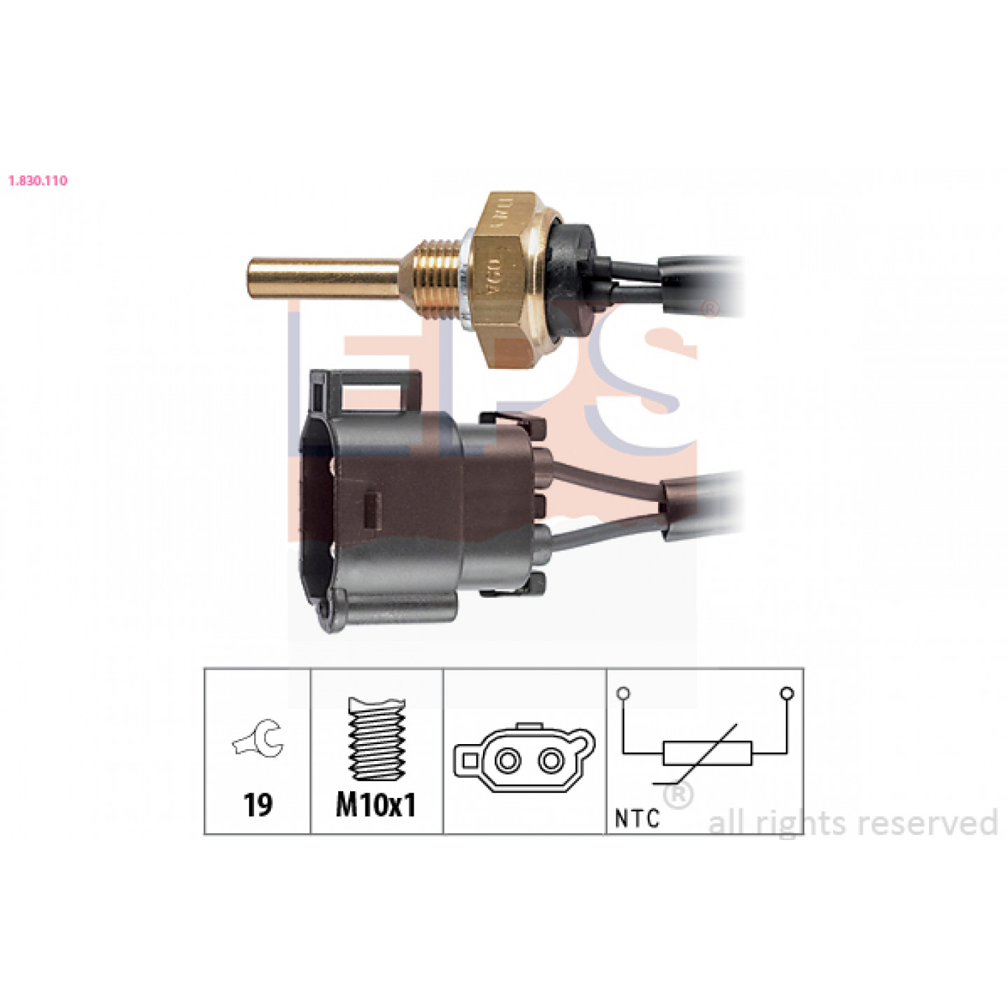 Sensor, koelvloeistoftemperatuur EPS 1.830.110