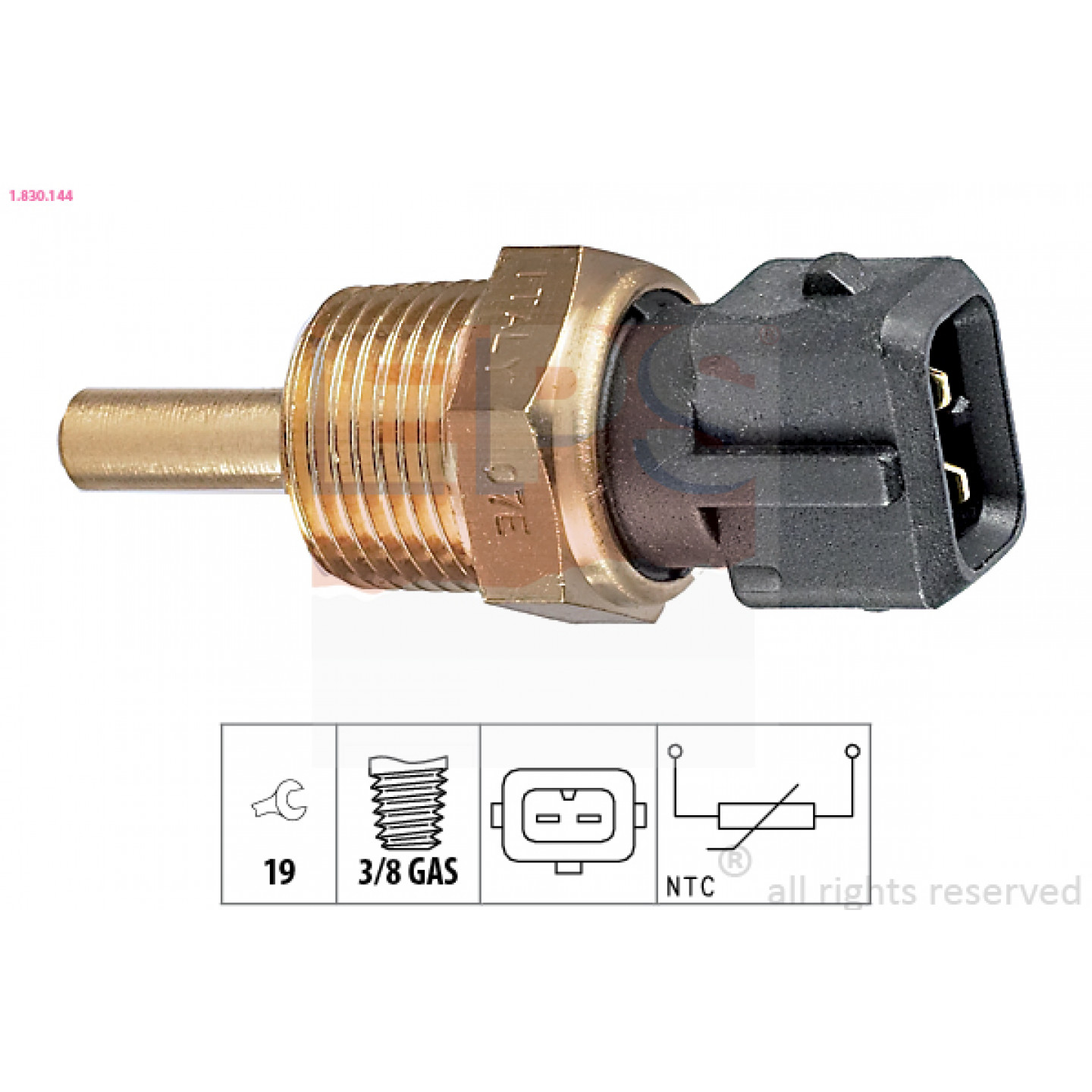 Sensor, olietemperatuur EPS 1.830.144