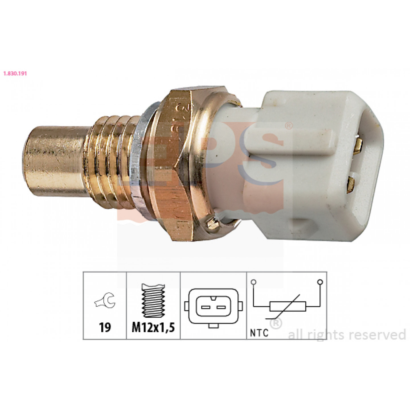 Sensor, olietemperatuur EPS 1.830.191