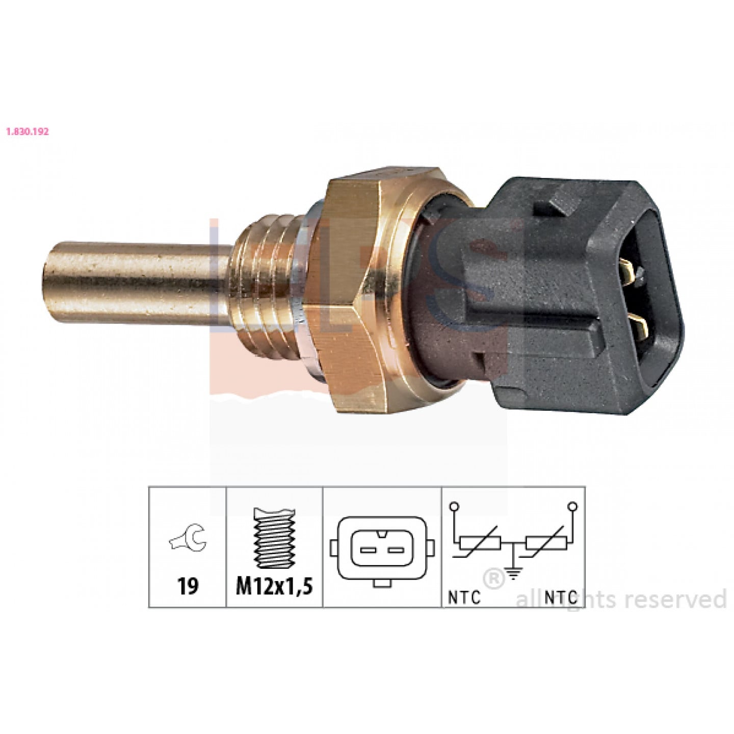 Sensor, koelvloeistoftemperatuur EPS 1.830.192
