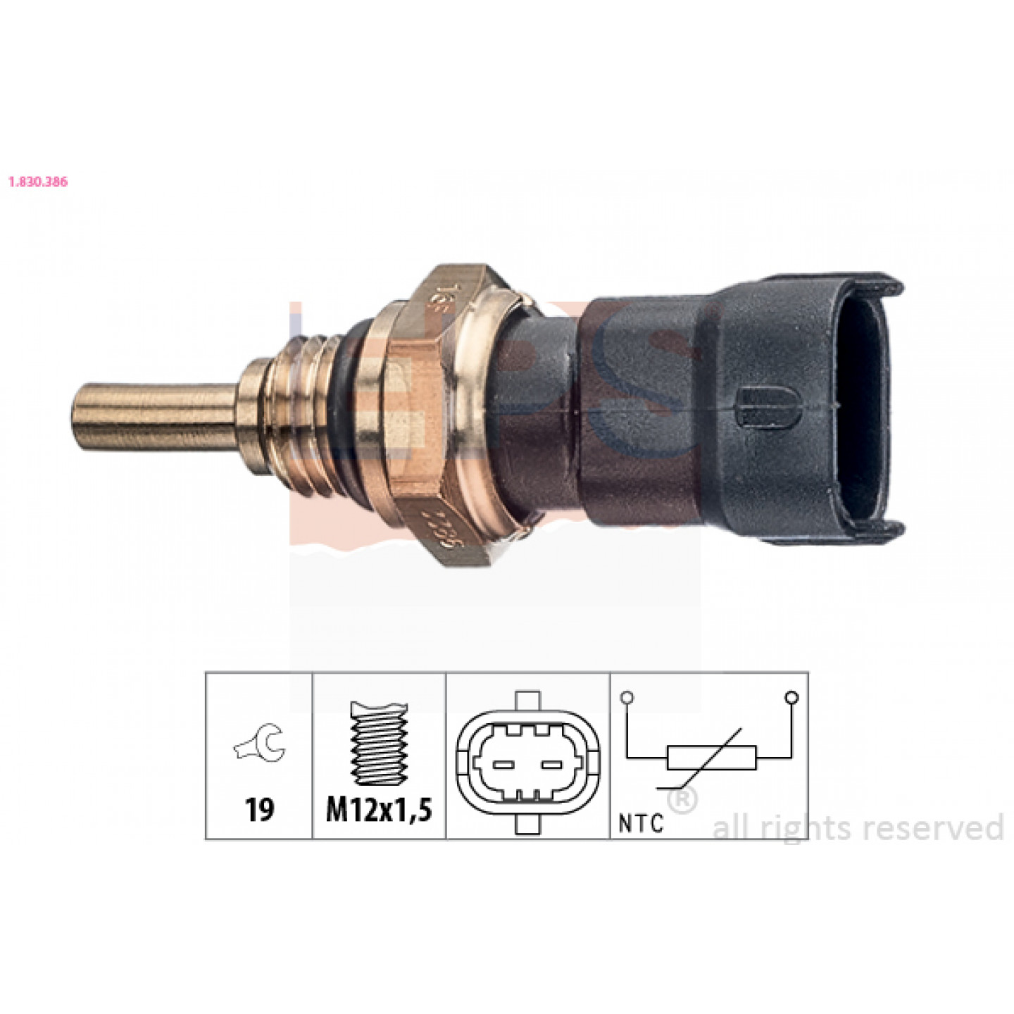 Sensor, koelvloeistoftemperatuur EPS 1.830.386
