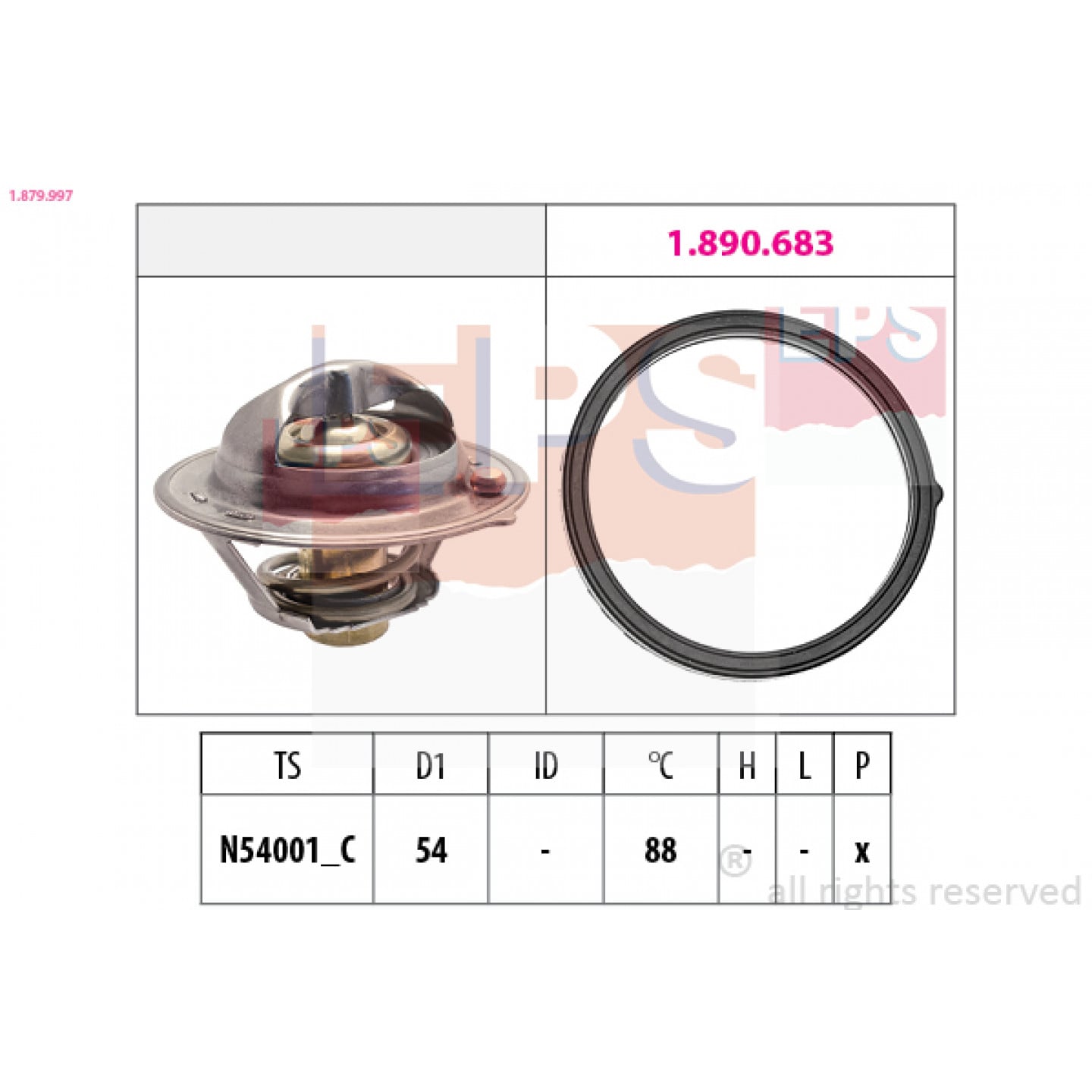 Thermostat, Kühlmittel EPS 1.879.997