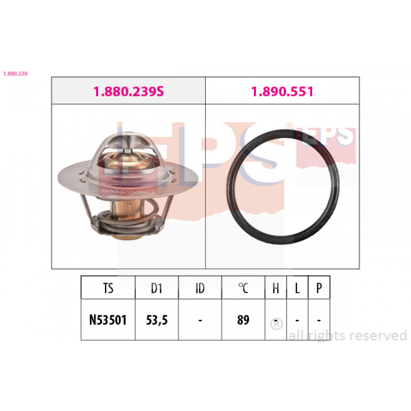 Thermostat, Kühlmittel EPS 1.880.239