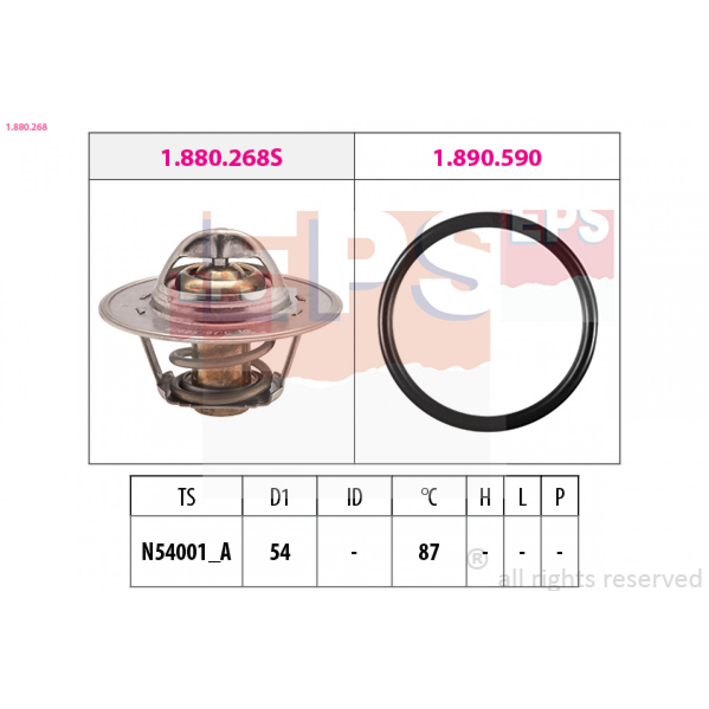 Thermostat, Kühlmittel EPS 1.880.268
