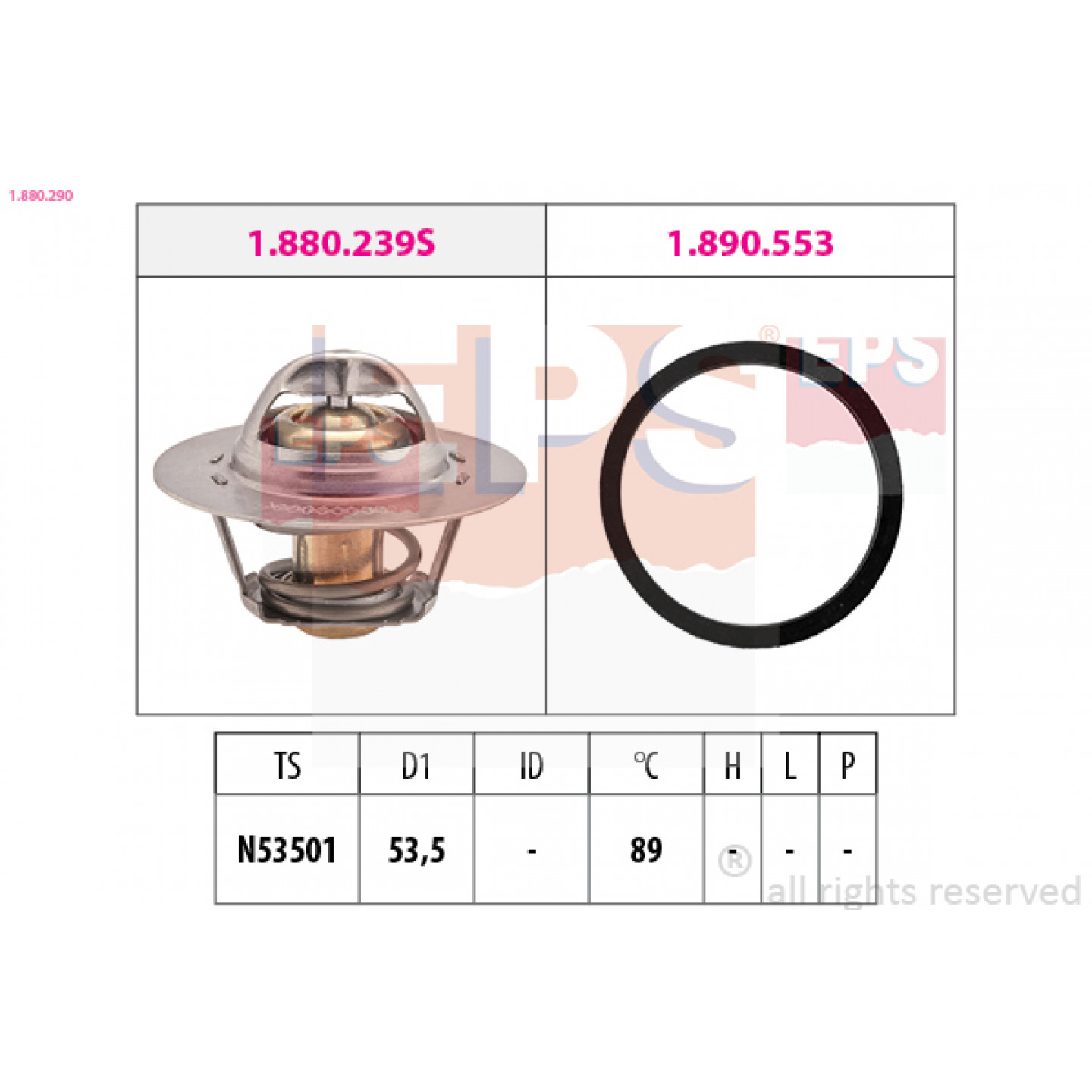 Thermostat, Kühlmittel EPS 1.880.290