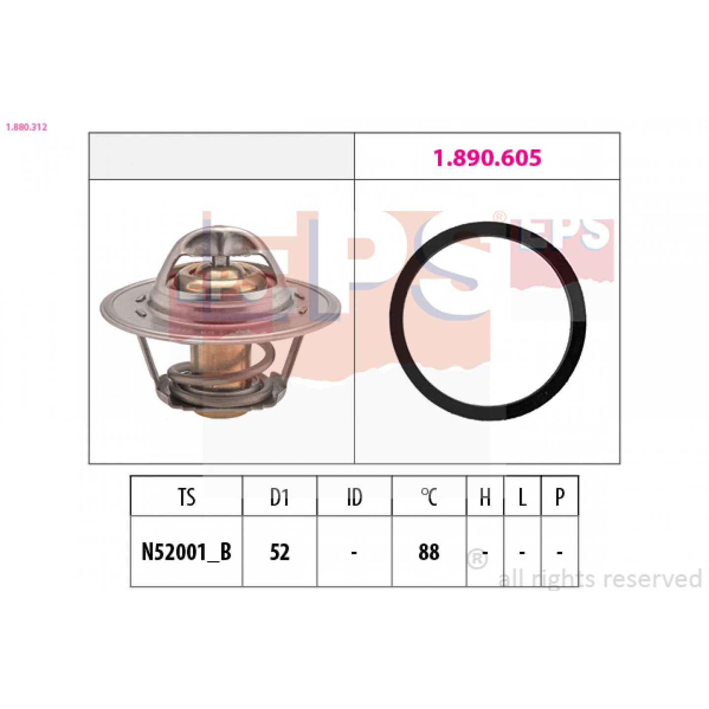 Thermostat d'eau EPS 1.880.312