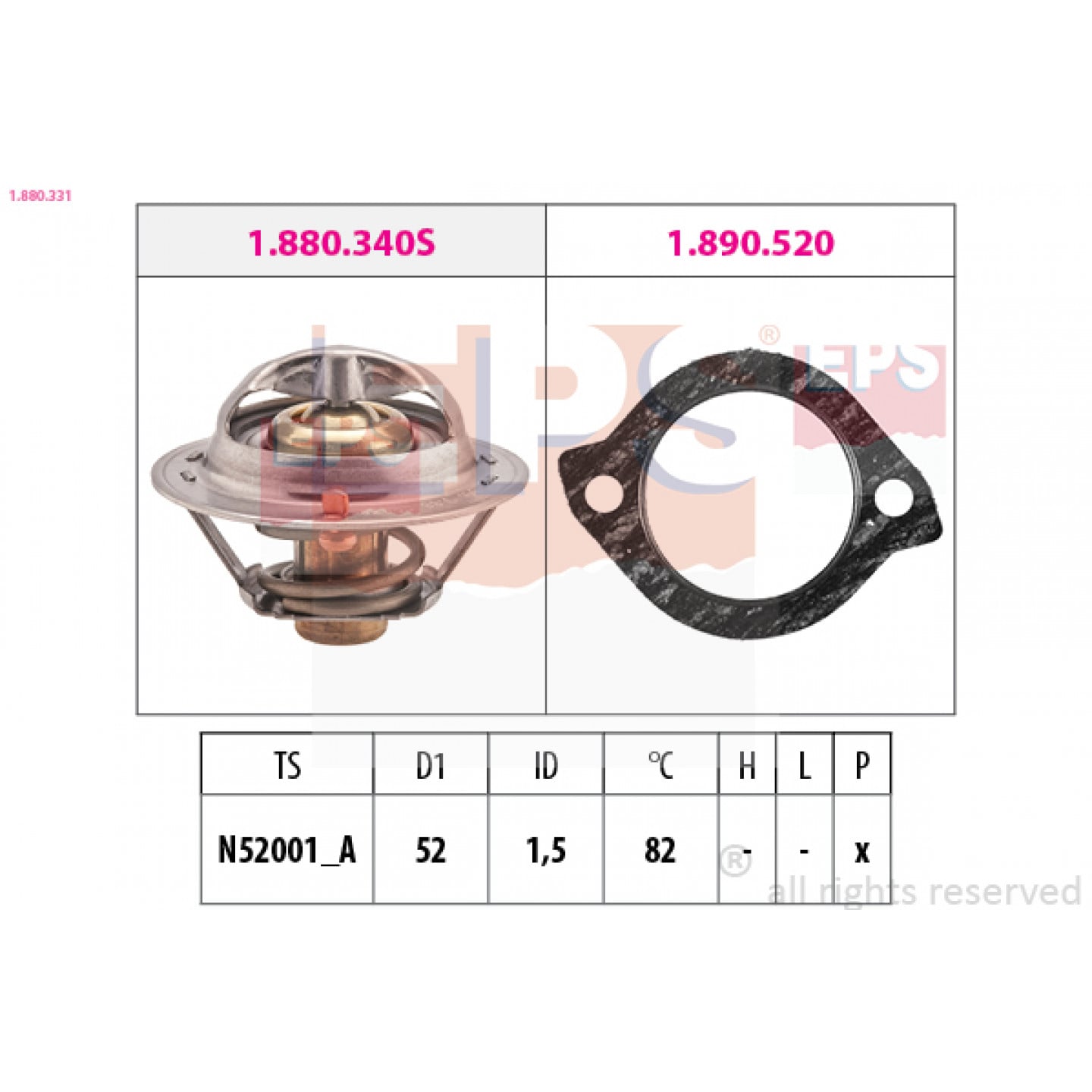 Thermostat d'eau EPS 1.880.331