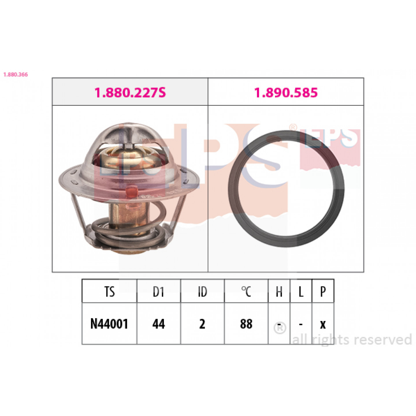 Thermostat, Kühlmittel EPS 1.880.366