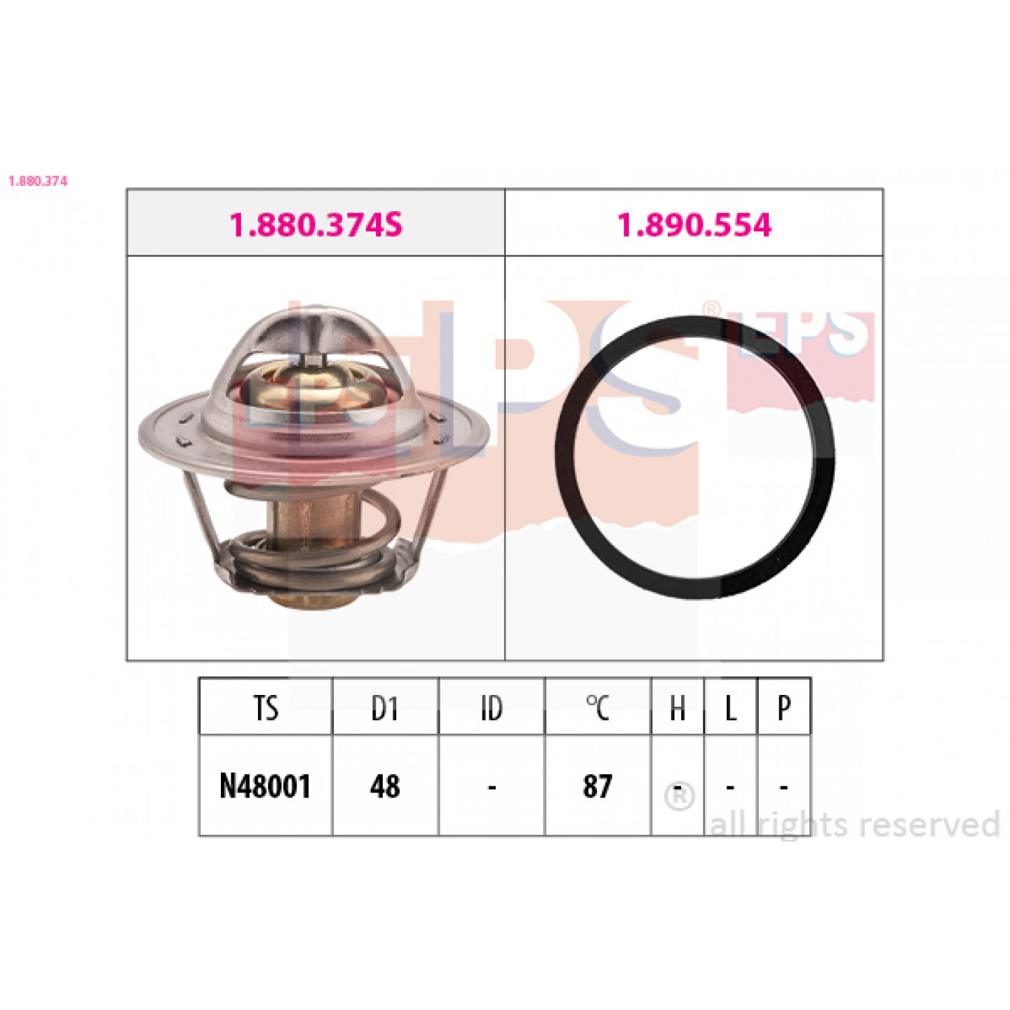 Thermostat, Kühlmittel EPS 1.880.374