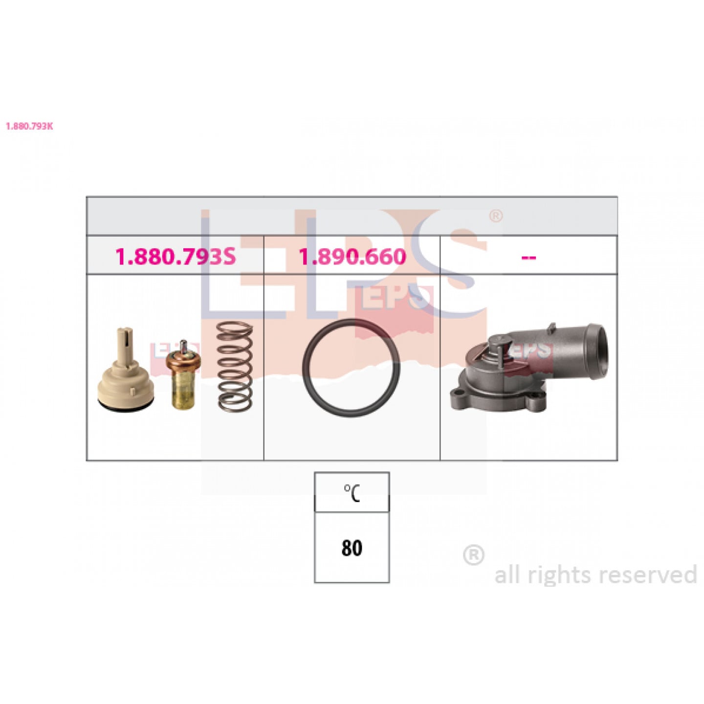 Termostat, chladivo EPS 1.880.793K