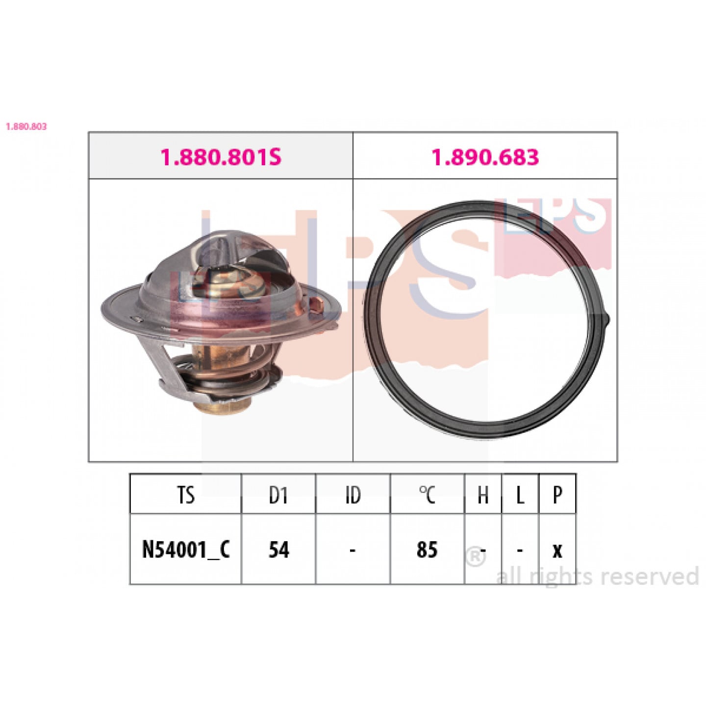 Thermostat d'eau EPS 1.880.803