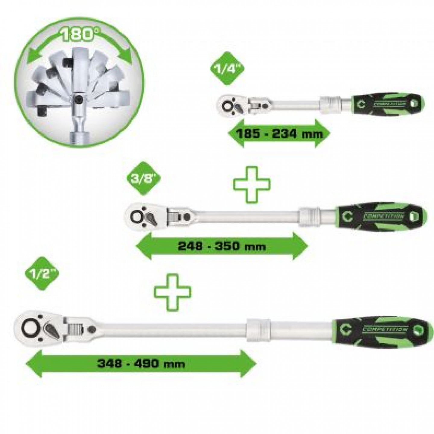 Umschaltknarren-sada KS TOOLS 512.0103