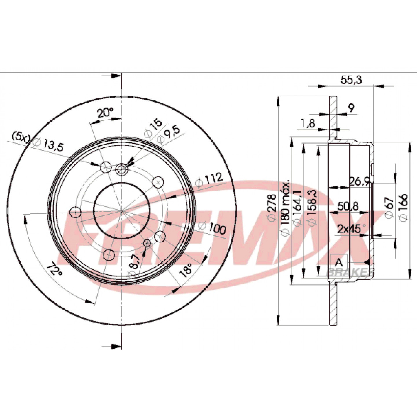 Bremsscheibe FREMAX BD-0412