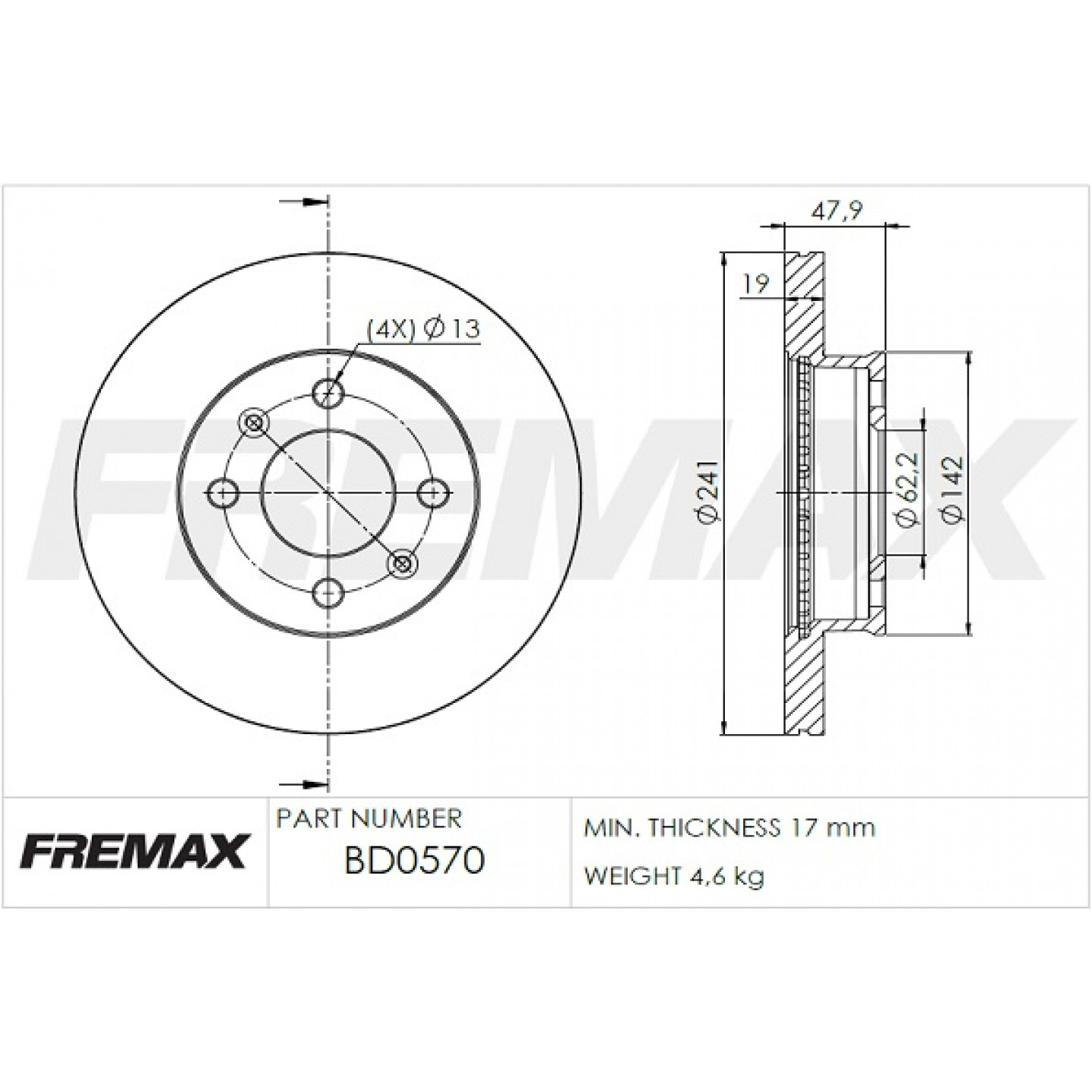 Bremsscheibe FREMAX BD-0570