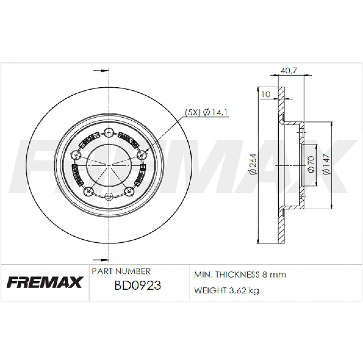 Bremsscheibe FREMAX BD-0923