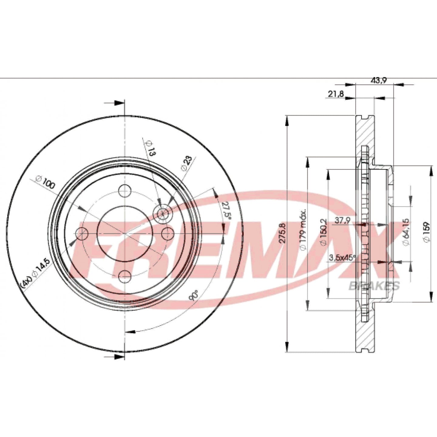 Bremsscheibe FREMAX BD-2891