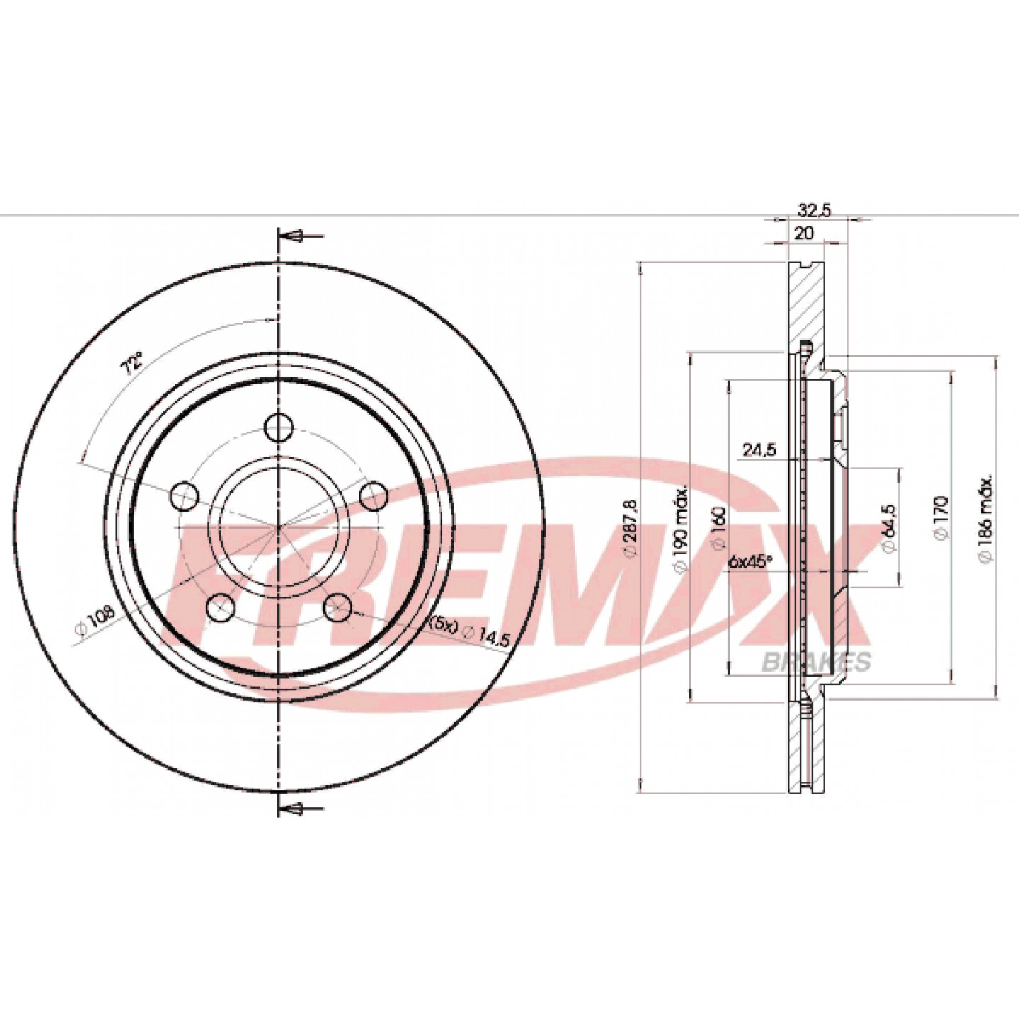 Bremsscheibe FREMAX BD-4089