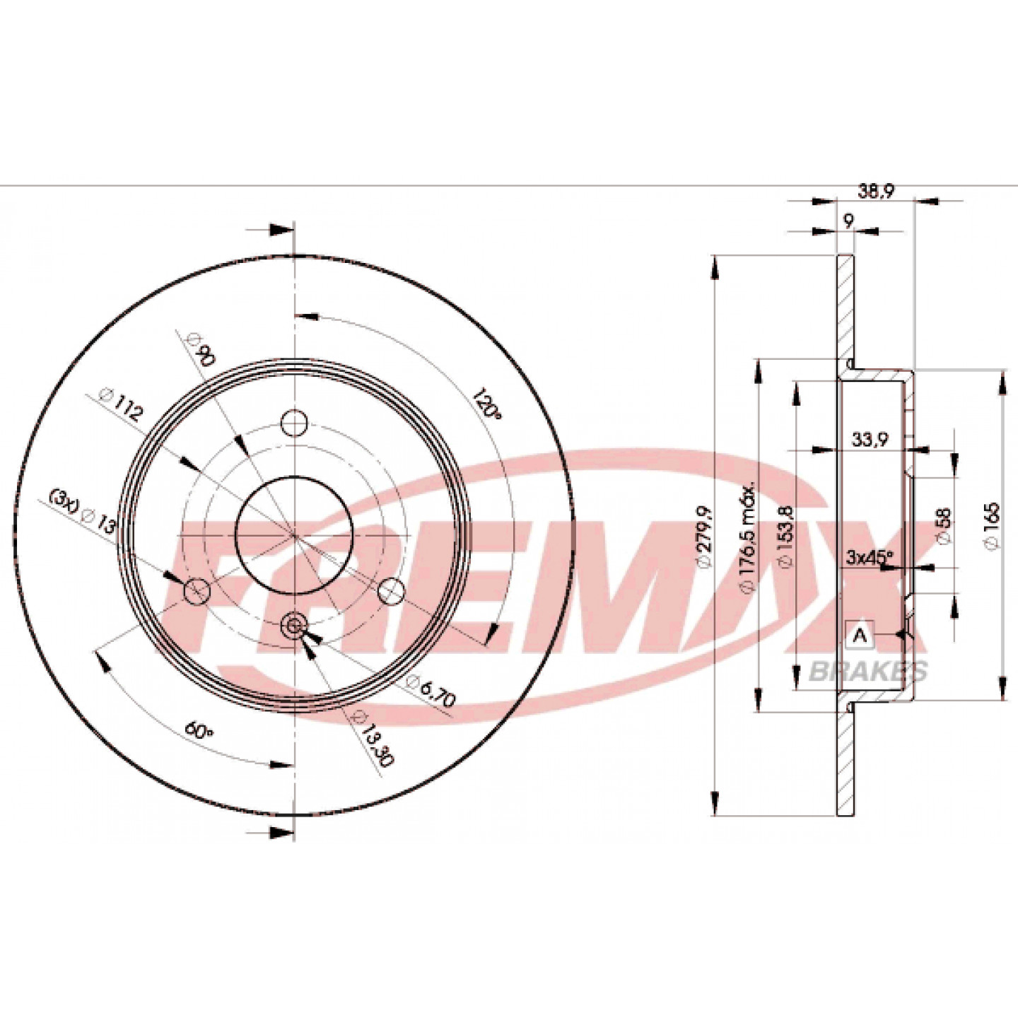 Bremsscheibe FREMAX BD-4341