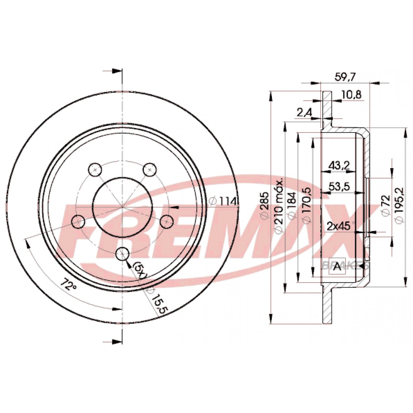 Bremsscheibe FREMAX BD-5116
