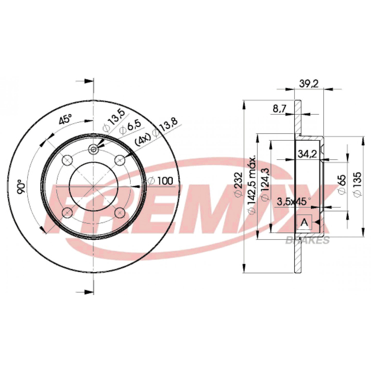 Bremsscheibe FREMAX BD-5608