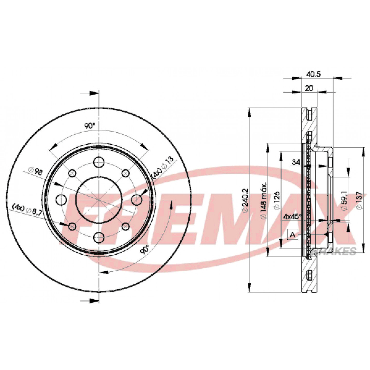 Bremsscheibe FREMAX BD-8929