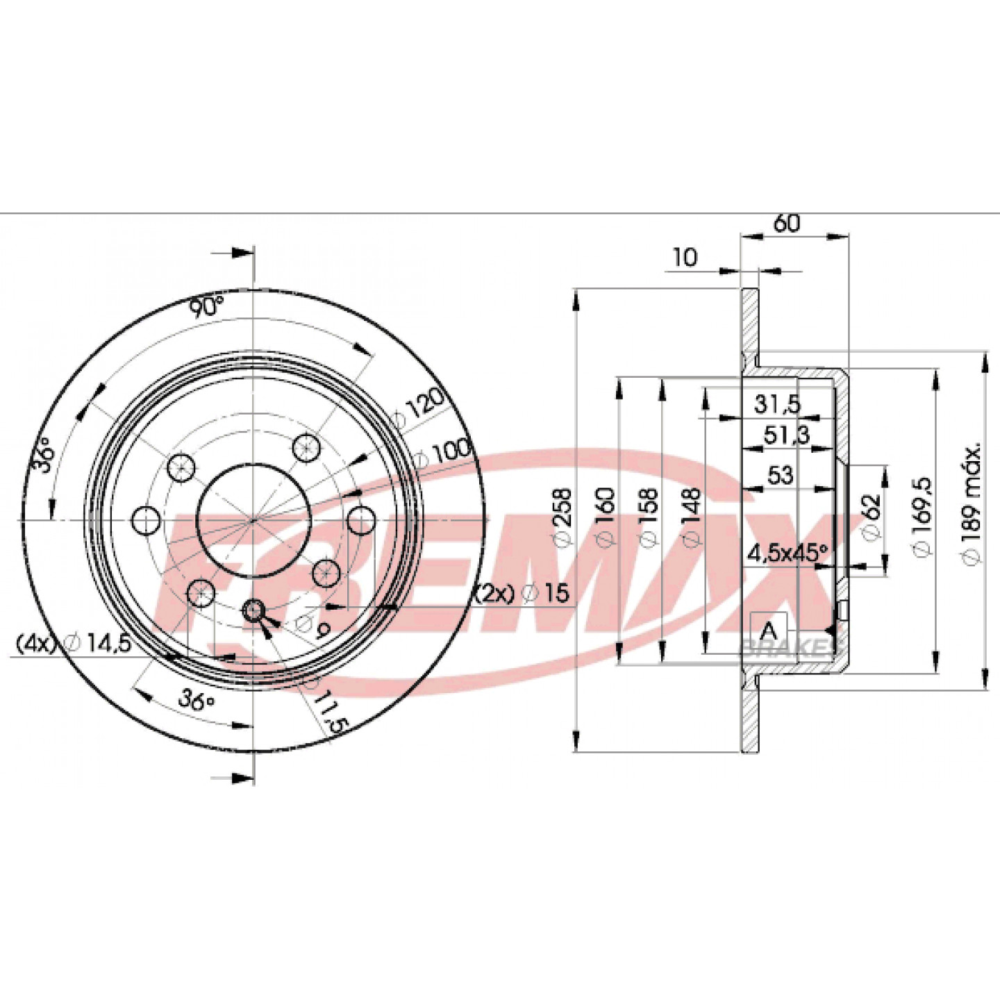 Bremsscheibe FREMAX BD-9581