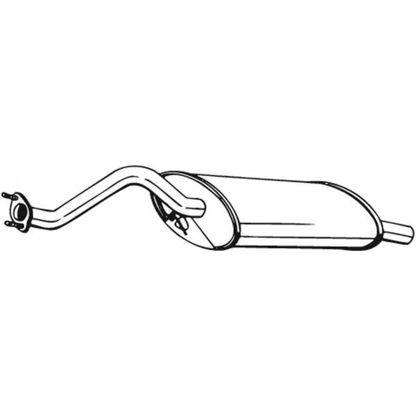 Silencieux arrière BOSAL 115-505