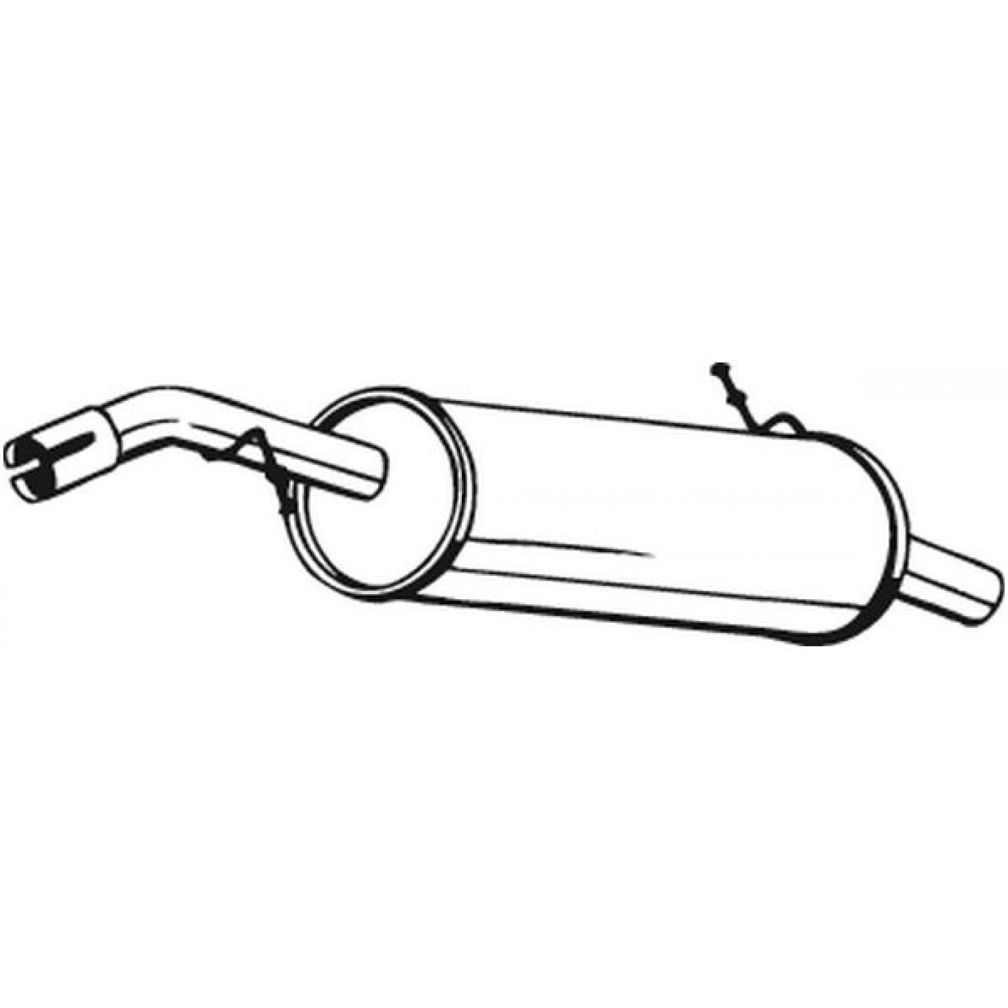 Silencieux arrière BOSAL 135-137