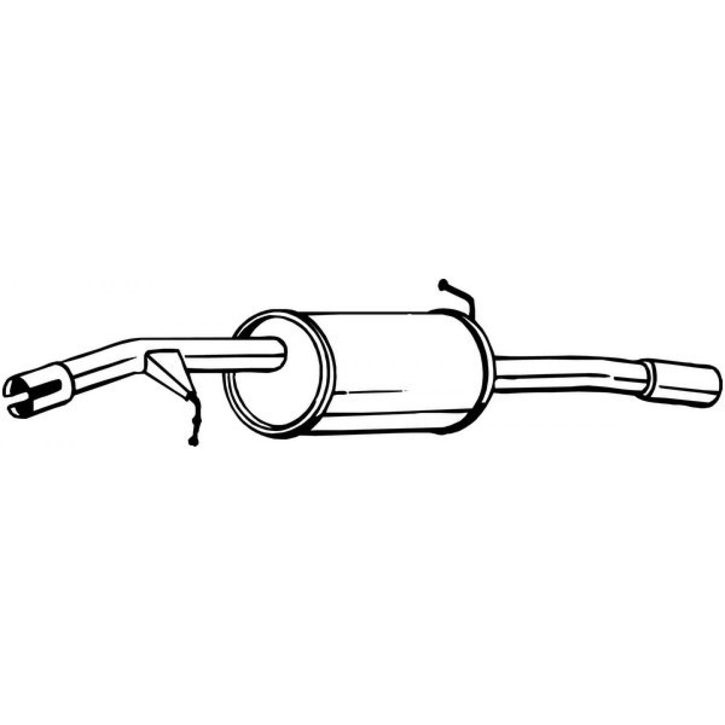 Silenziatore finale BOSAL 135-123